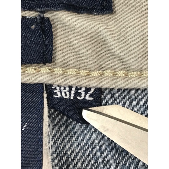 Vintage Tommy Hilfiger Freedom Jeans Mens 38x32 Blue Baggy Wide Leg Hip Hop Y2K - Picture 9 of 12